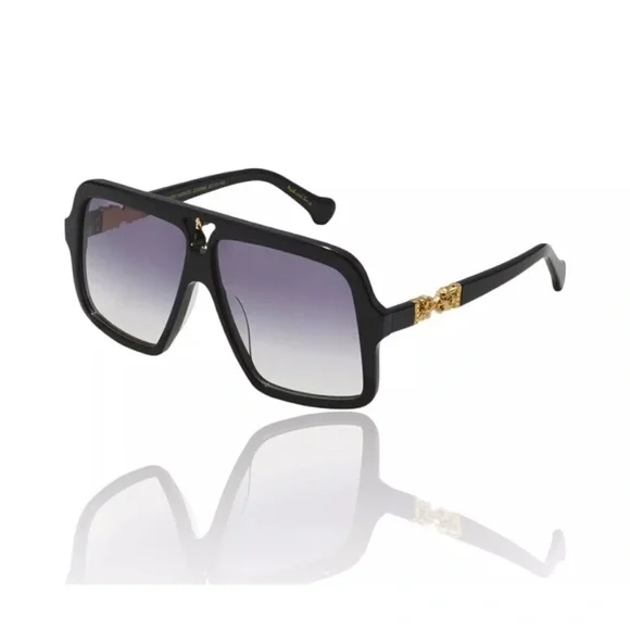 CAMILLA *Starry Nights* black oversized aviator editorial glam sunglasses CAMILLA *Starry Nights* black oversized aviator editorial  main image 3